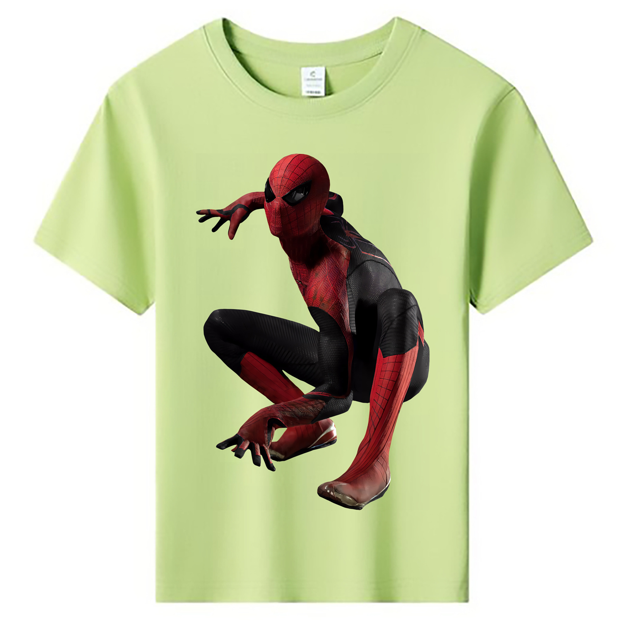 （画像用） Spider Man スパイダーマン 綿100％キッズTシャツ（フロントプリント）